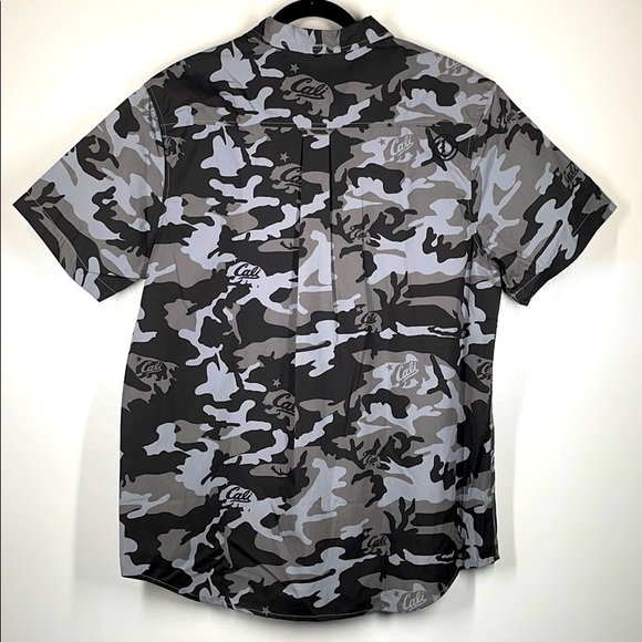 Men’s ORADD Black/Grey Camo Button Up Shirt NWT - Picture 5 of 7